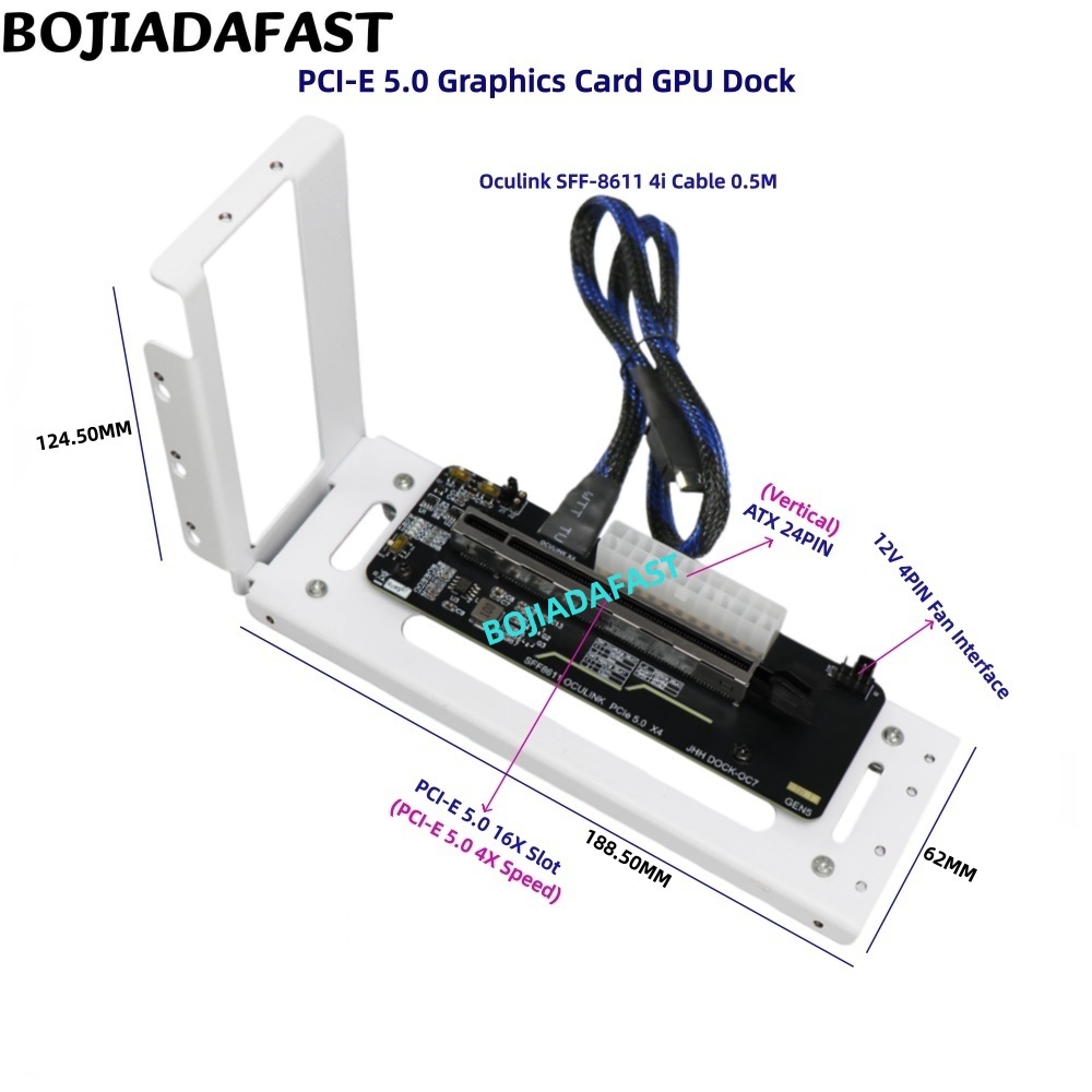 PCI-E 5.0 16X GEN5 Adaptör Kar - Oculink Egpu Dock Graphics Card incelemesi ve fiyatı